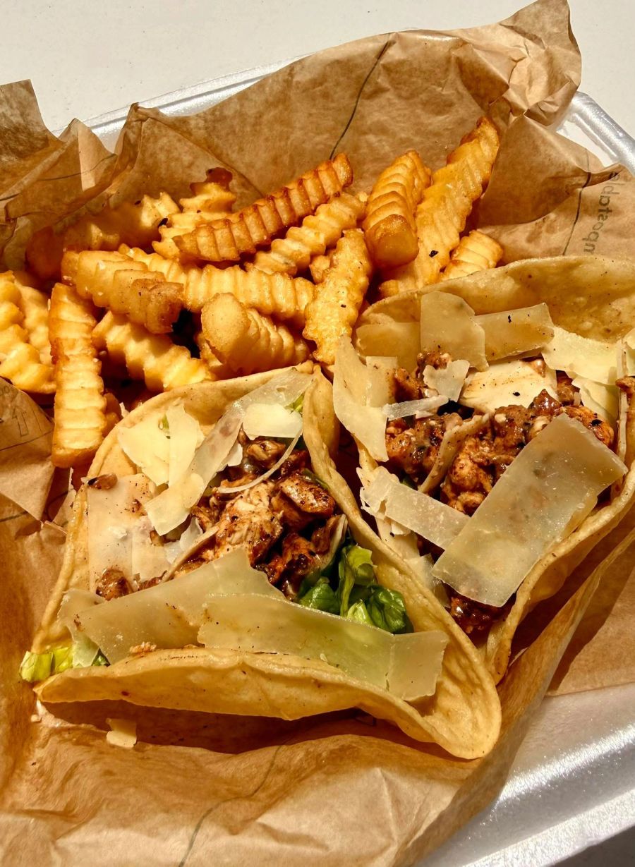 Caesar Salad Taco Bombs
